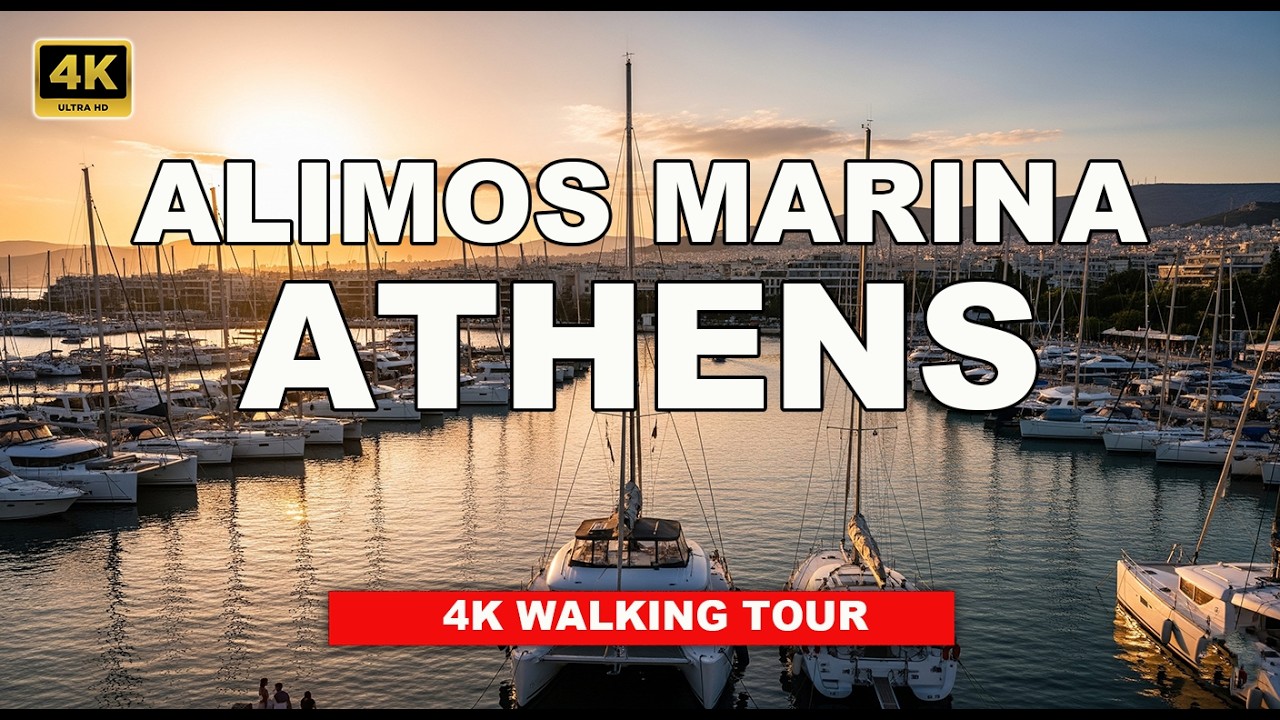 🇬🇷 Прогулка по Марине Алимос | Среди Парусников и Катамаранов