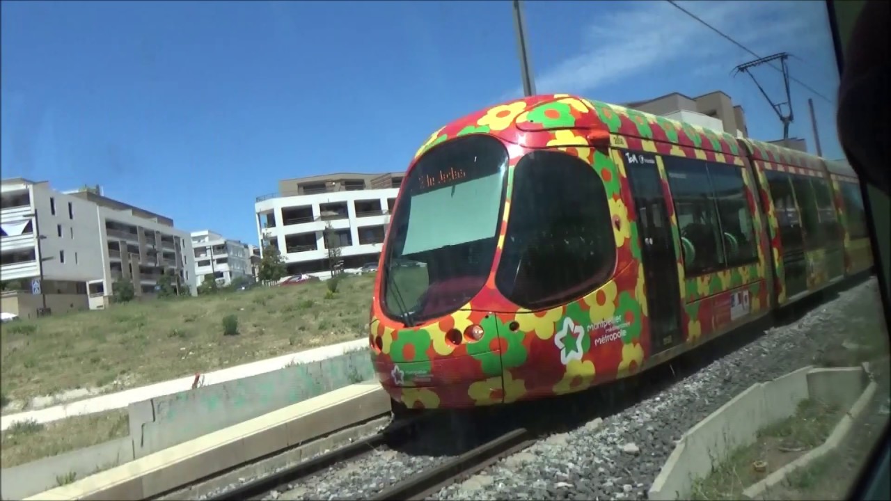 Tram Montpellier T 2 St Jean de Védas à Jacou