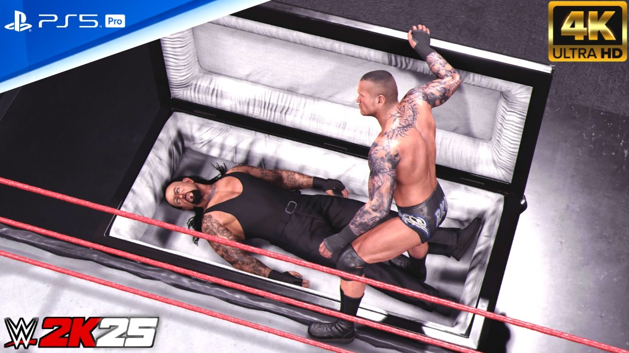 WWE 2K25 - Undertaker Vs Randy Orton | Casket Match: WWE No Mercy [PS5 Pro 4K60]