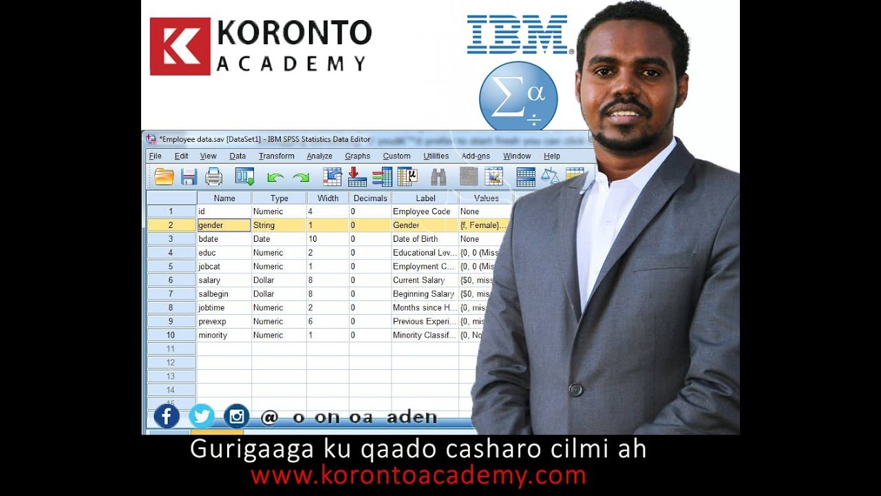 Sida loo isticmaalo SPSS ka_ Billowga isticmaalka SPSS Qaybtii 1aad #SPSS #Data #Analysis