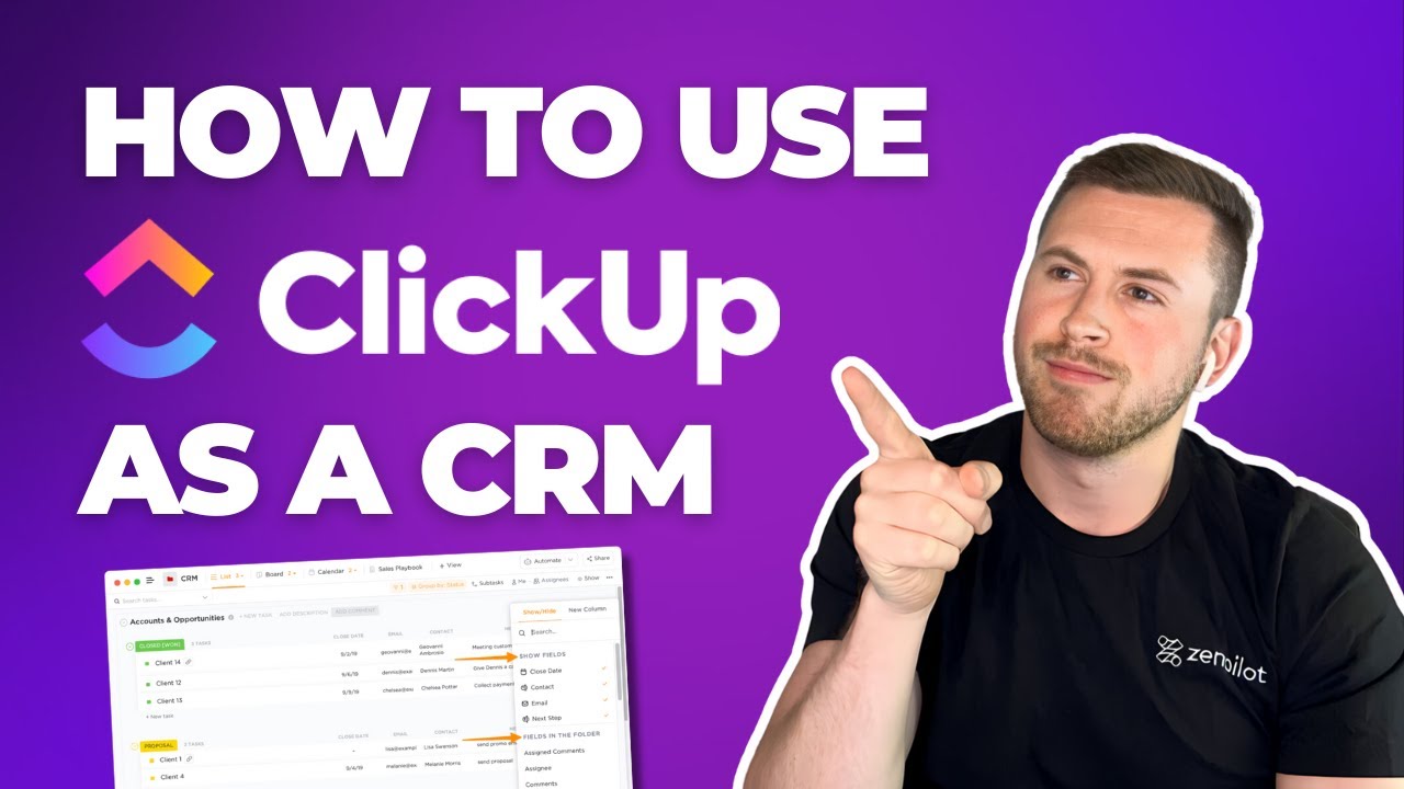 ClickUp CRM: как использовать ClickUp в качестве CRM