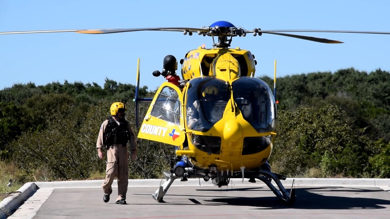 Helicopter Take Off (StarFlight N373TC Travis County EMS Fire Rescue)