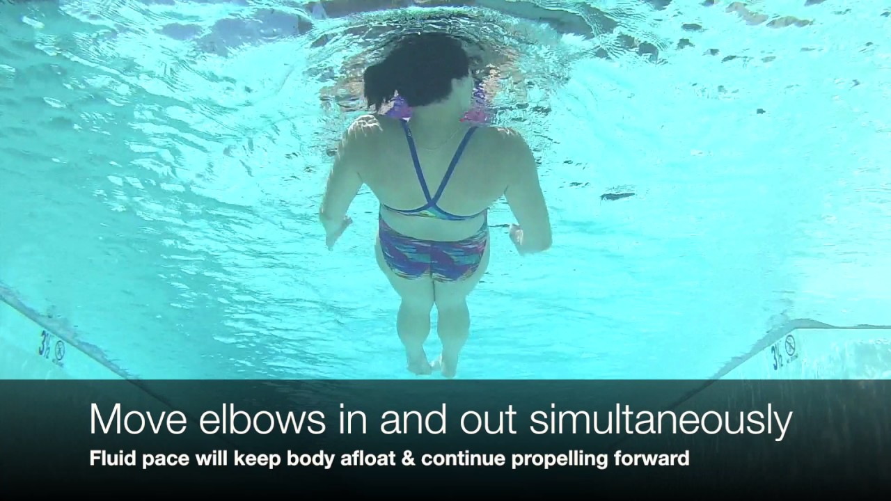 Learn to swim, sculling techniques