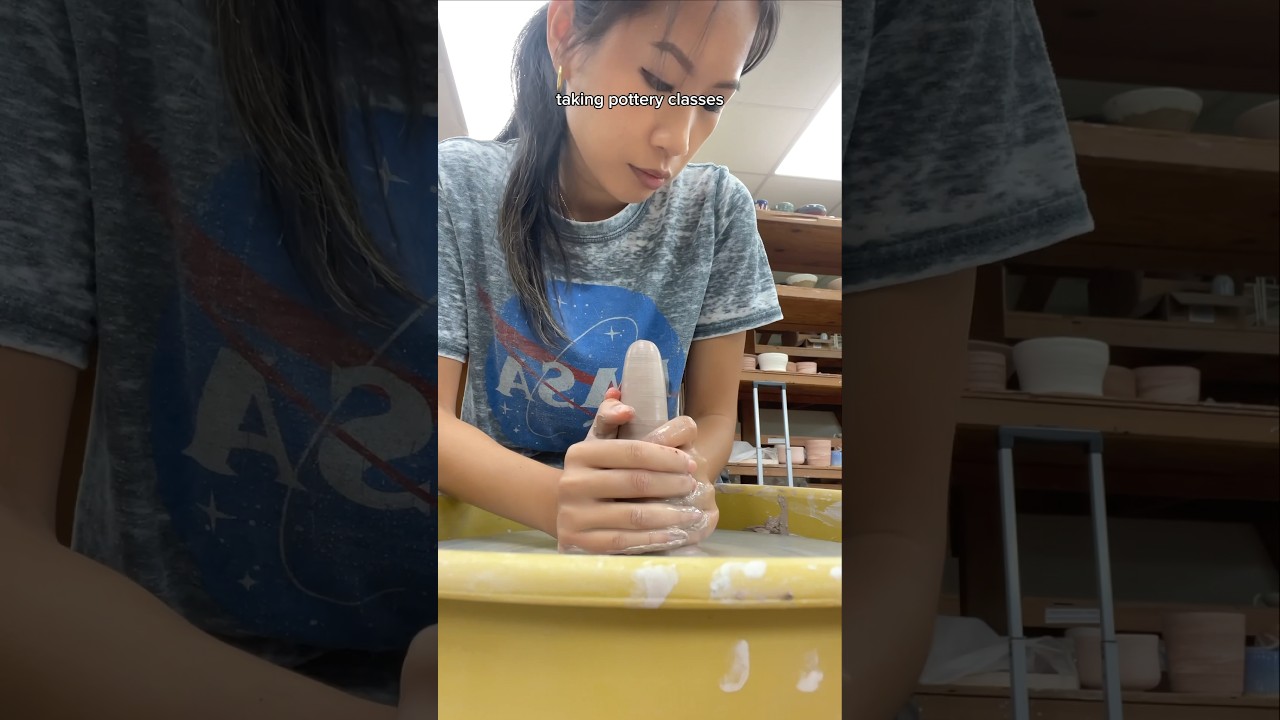 One year ago I made the BEST DECISION to start a new hobby and try out pottery #pottery #ceramics