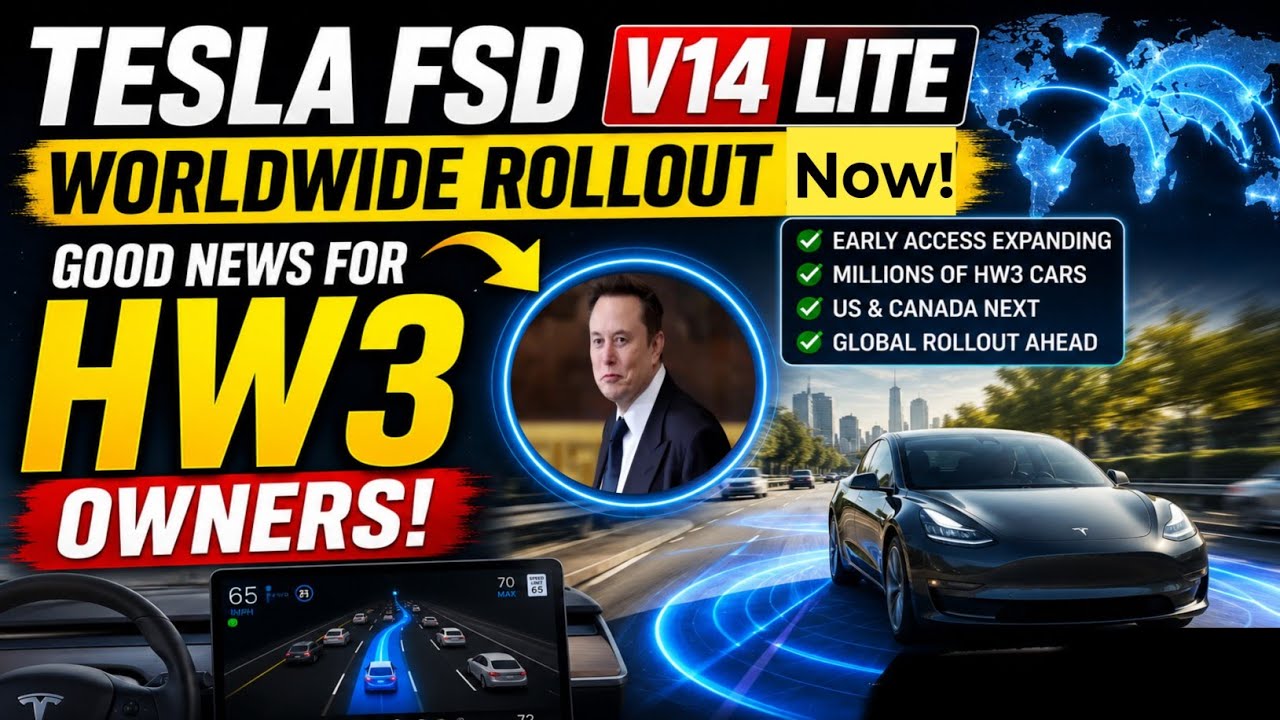 Tesla FSD V14 Lite Next Rollout Phase Begins! HW3 Early Access Expanding | Elon Musk Just Revealed!