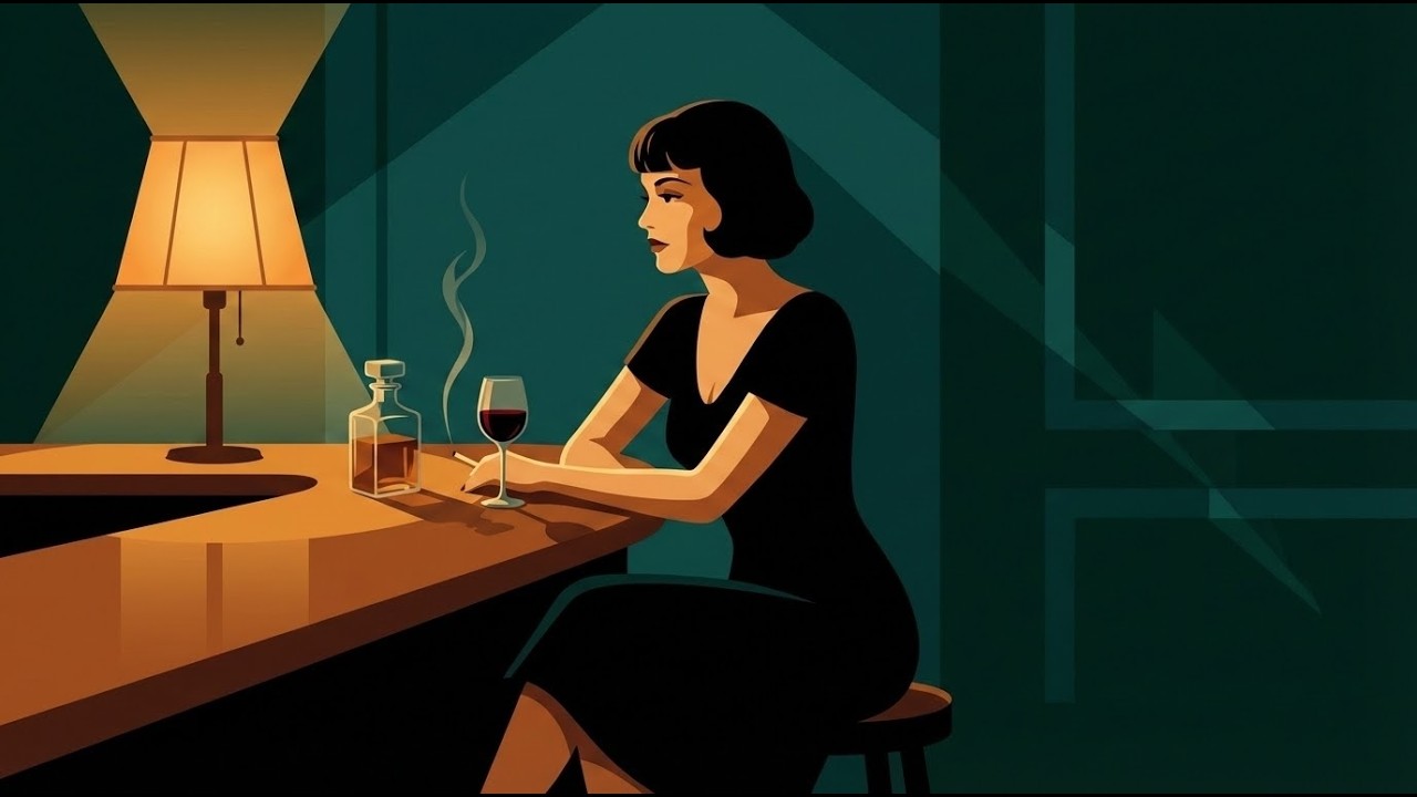 Нежный винтажный джаз в уютном зимнем баре  Теплая фоновая музыка для сосредоточения и расслабления