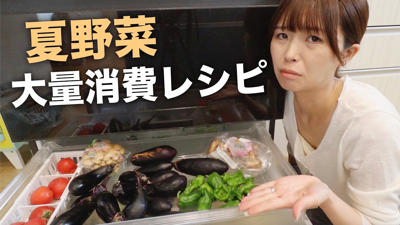 【🍅夏野菜消費🍆】大量の夏野菜を痛む前にストック！作り置きレシピ｜子ども達にも野菜たべさせたいレシピ