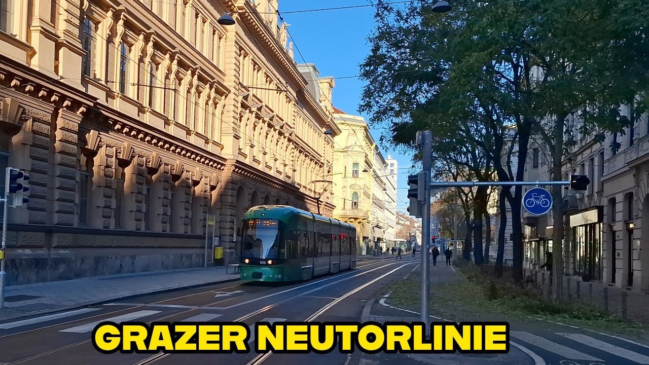 New Graz Neutorline Tram Route Walk