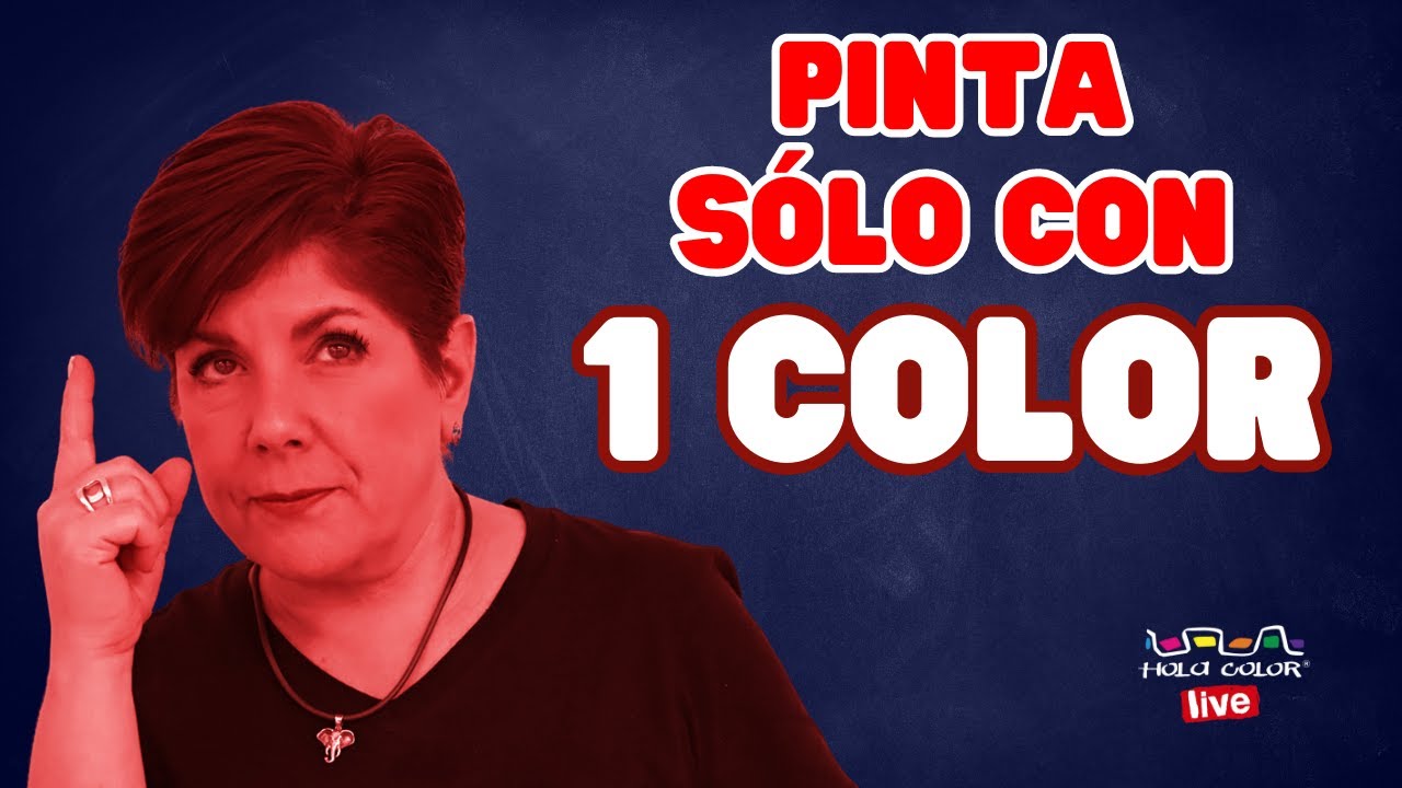 MONOCROM&Iacute;A: El arte de pintar con S&Oacute;LO UN COLOR + Blanco y Negro || Hola Color LIVE