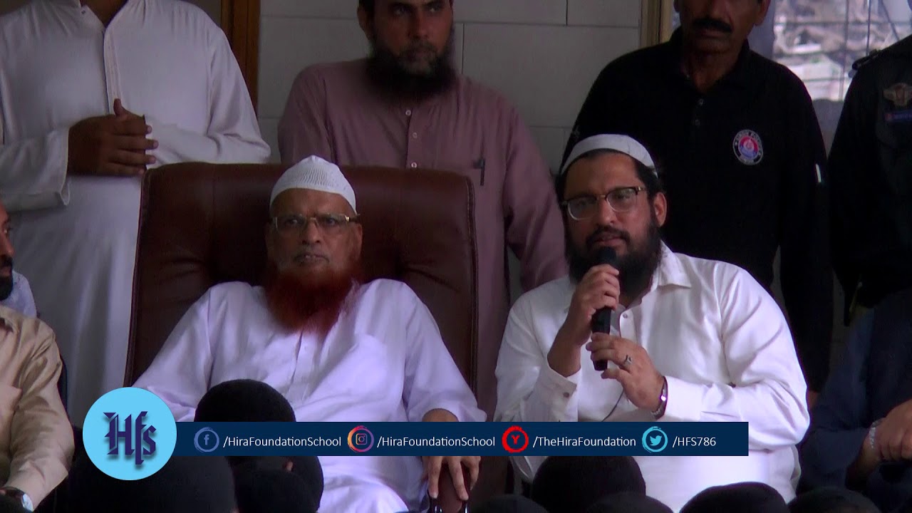 Muhammad Imran Ashraf Usmani Speech | Completion Memorizing The Quran  By His Son Zakwan Usmani