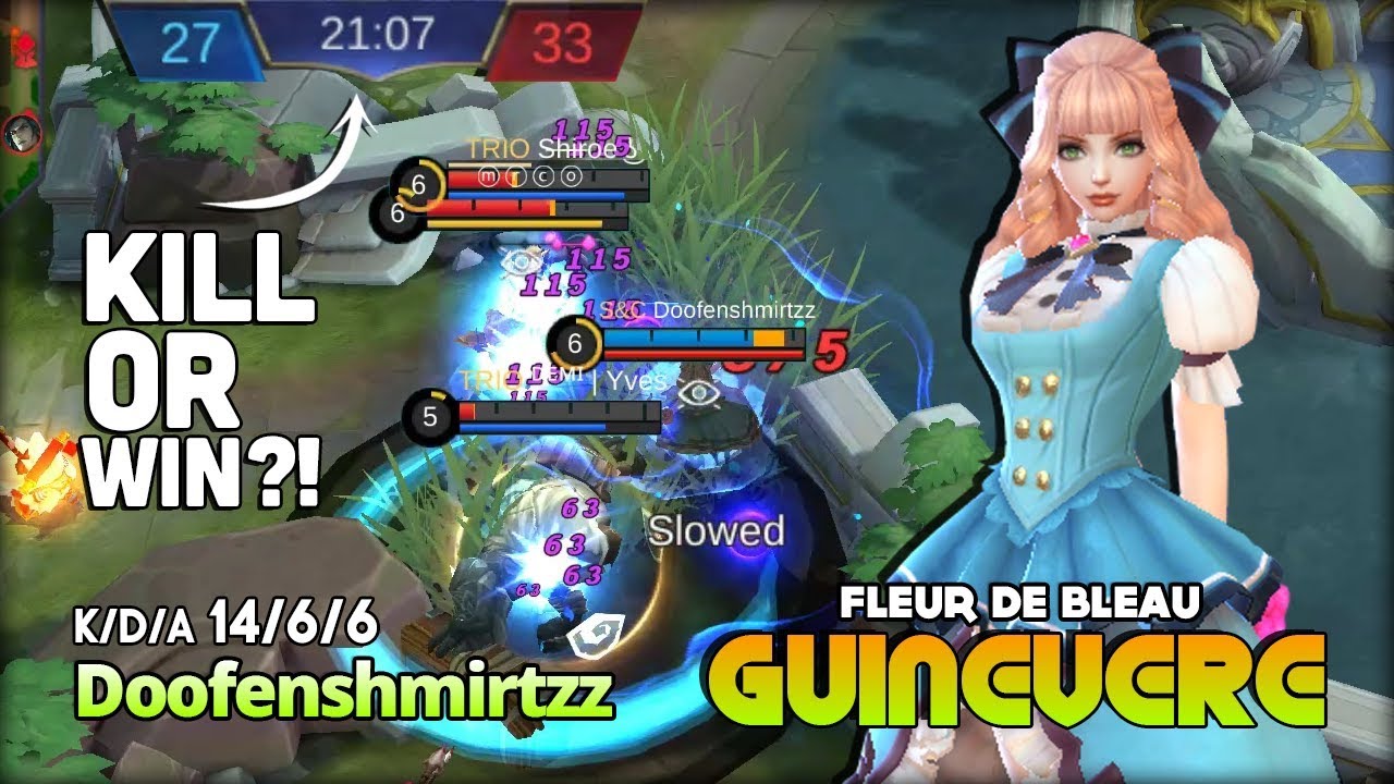 Carry Team with New Hero?! Guinevere Fleur de Bleau by Doofenshmirtzz ~ Mobile Legends