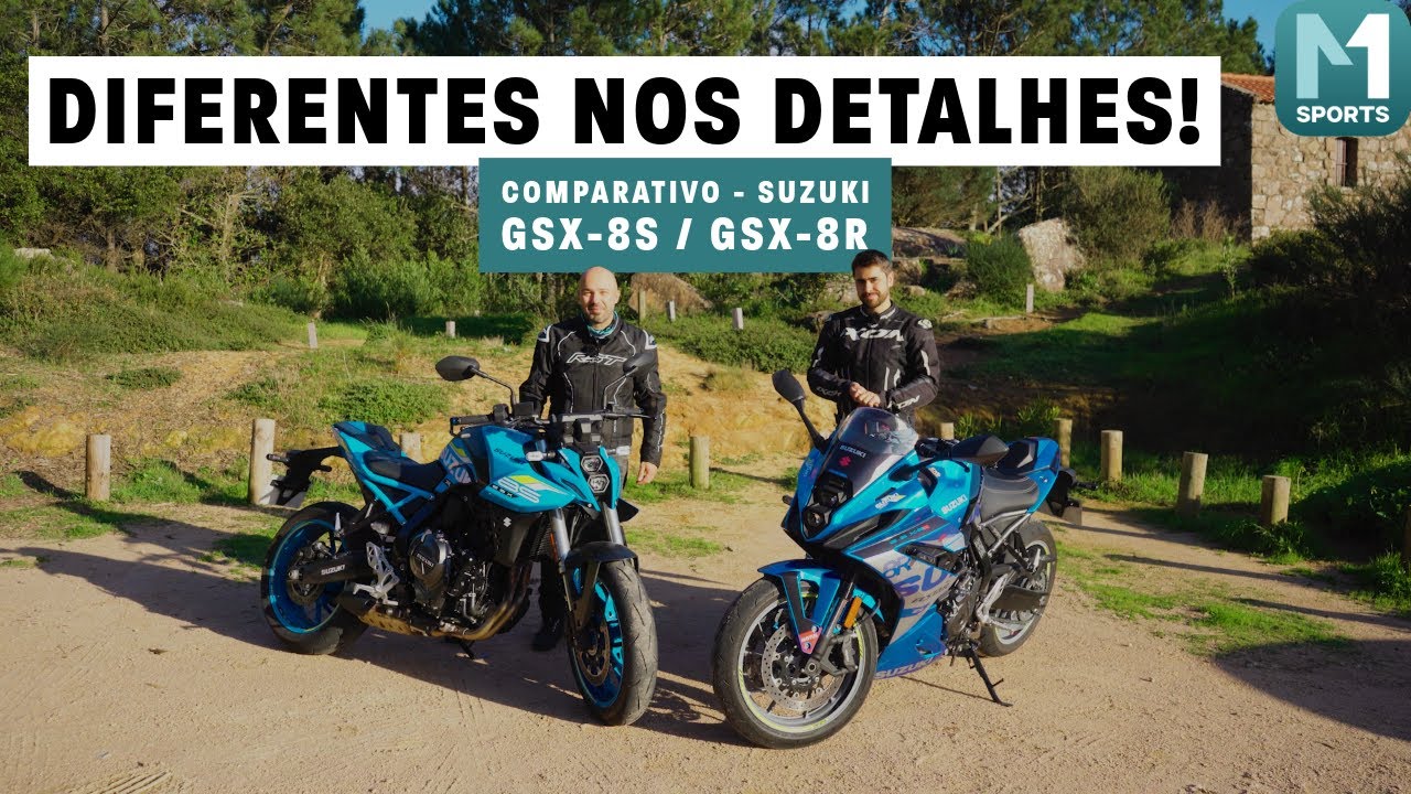 Quais as grandes diferenças? Suzuki GSX-8S vs Suzuki GSX-8R, uma naked e uma desportiva!