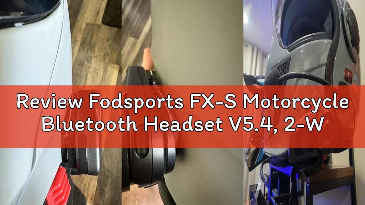 Review Fodsports FX-S Motorcycle Bluetooth Headset V5.4, 2-Way Helmet Intercom Communication System