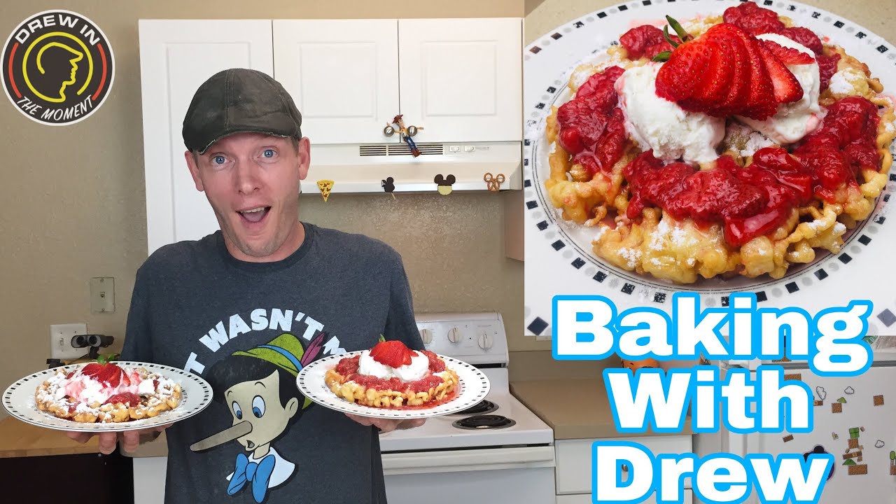 How to Make Homemade  Disney Funnel Cakes - A Simple Recipe!!