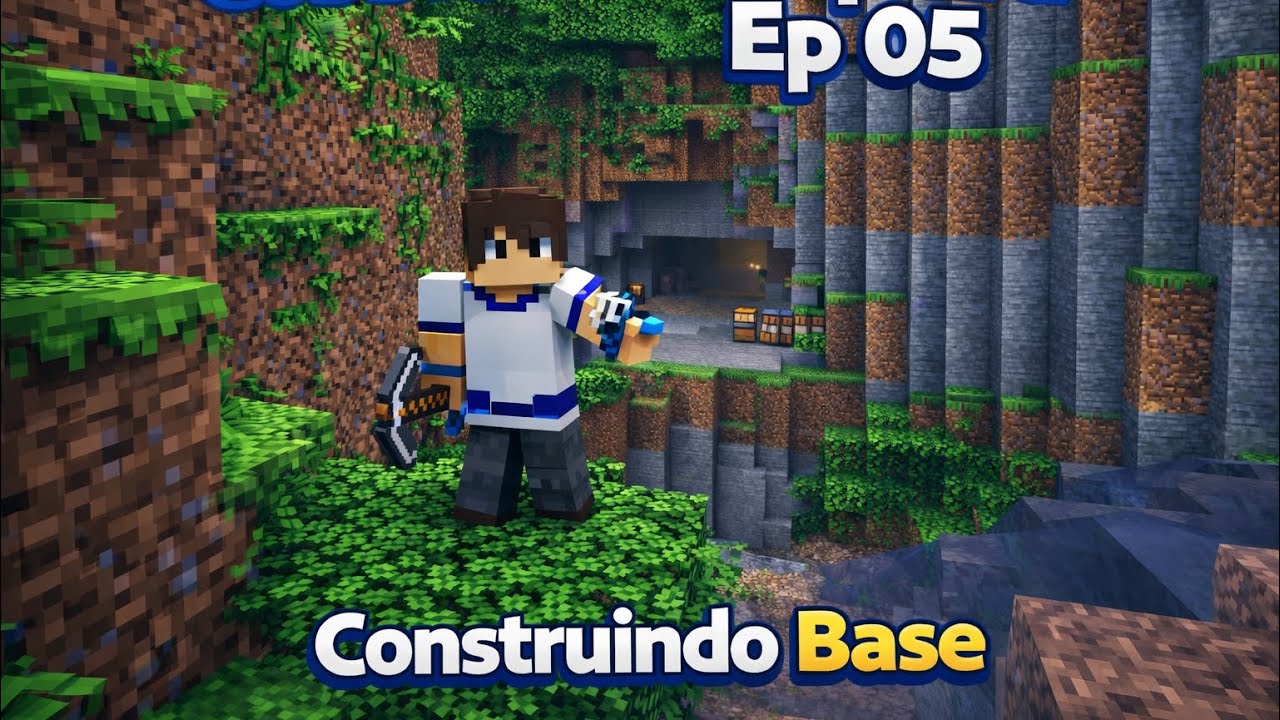 MINECRAFT: COBBLEMON SAPHIRA #05 - CONSTRUINDO À BASE