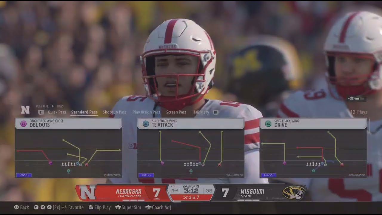 EA SPORTS College Football 26: Nebraska vs. Missouri on Heisman Difficulty 🌽farmer🔴⚪🐅⚫🟡