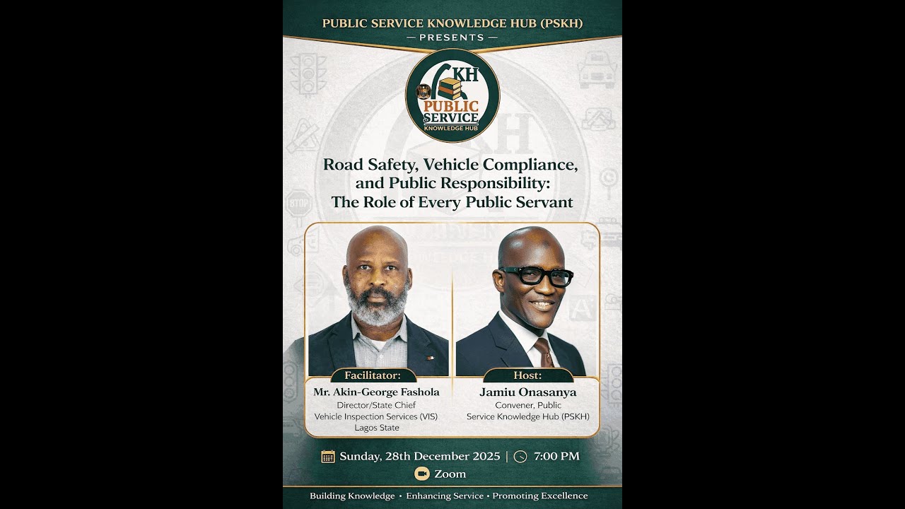 Road safety, vehicle Compliance, and Public Responsibility The Role of Every Public Servant