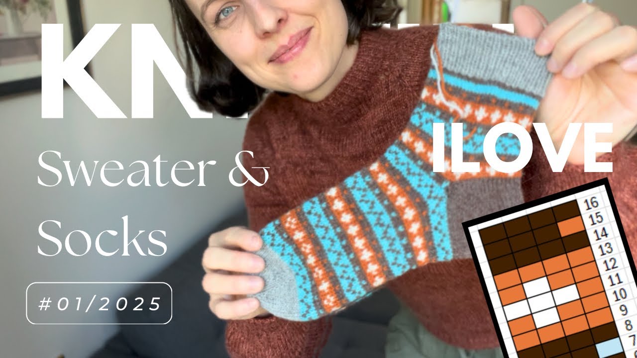 FREE Sock Knitting Pattern! 🧦 LUTY Socks + Top-Down Sweater Finished Project | 01-2025
