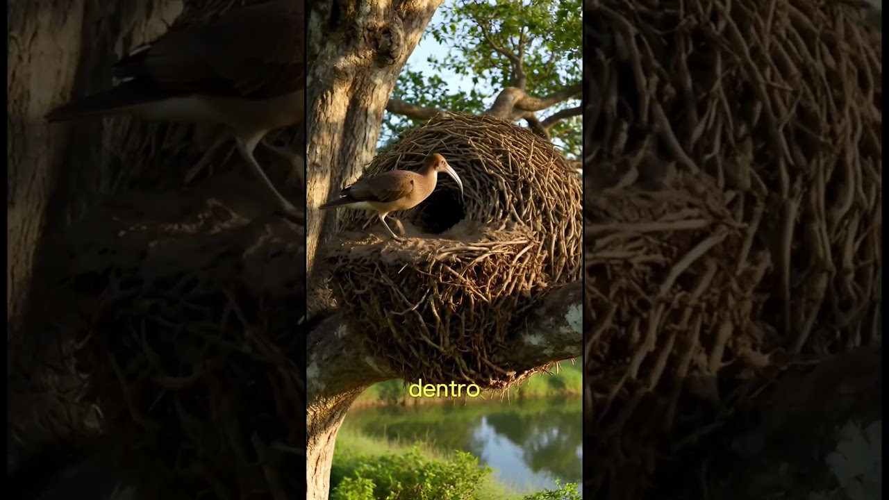 “Construye una casa… sin manos.”🤯  #viral #reels #aves #birds