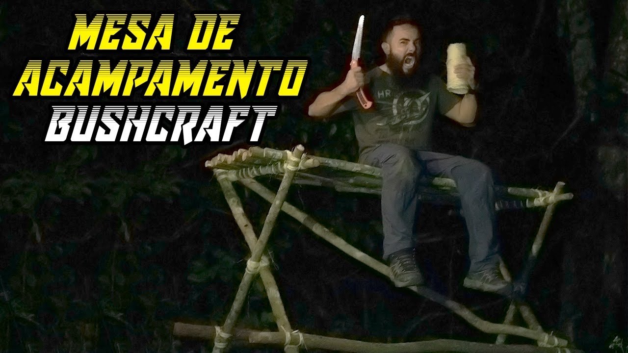 Como fazer uma mesa de acampamento com nós e amarras - Review Serra Antonini