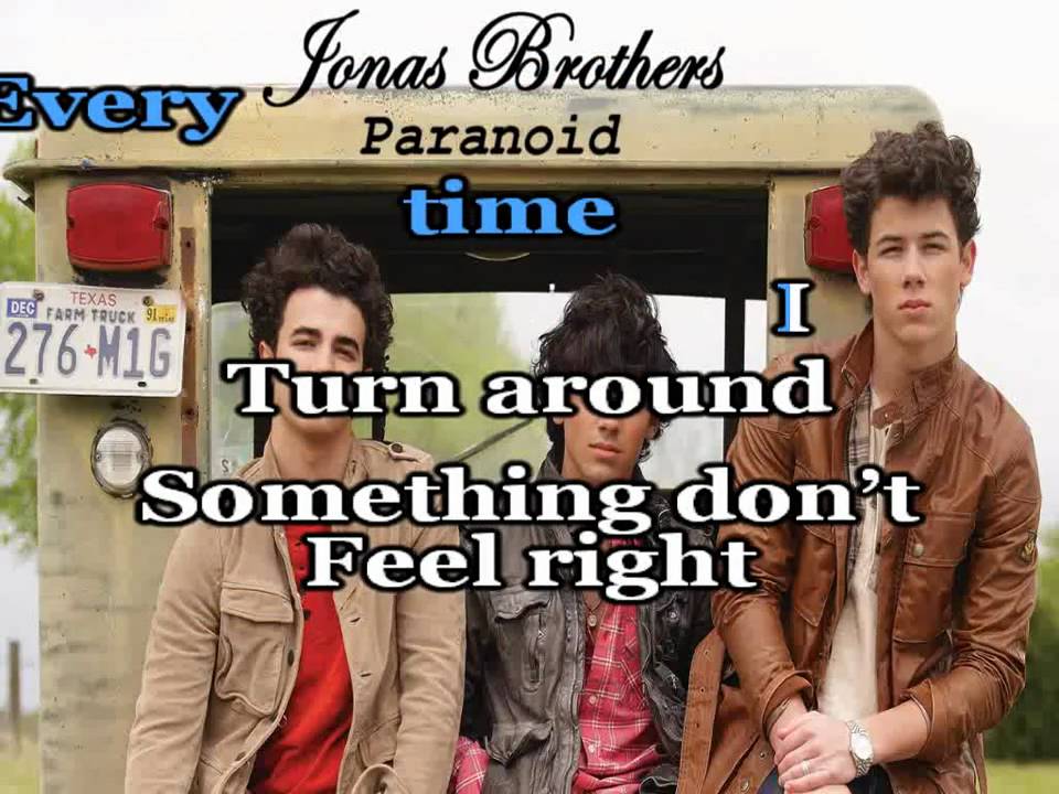 Paranoid (Karaoke/Instrumental) Jonas Brothers +(Download Link)