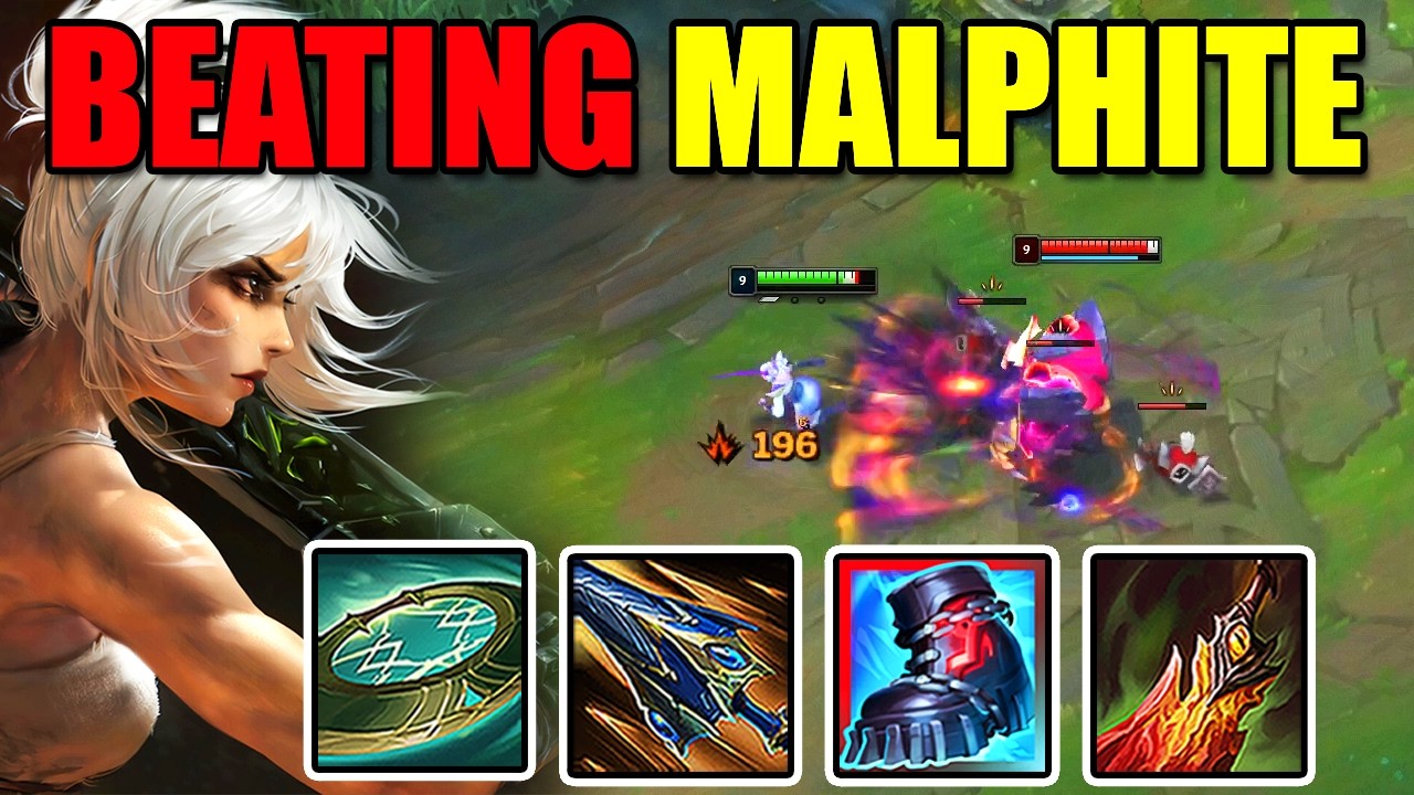 Rank 1 Riven vs Malphite | MidLane Treatment – Challenger Ranked Gameplay