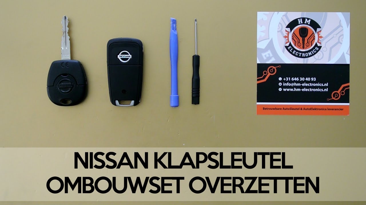 NISSAN key shell change, replace / NISSAN klapsleutel ombouwset overzetten