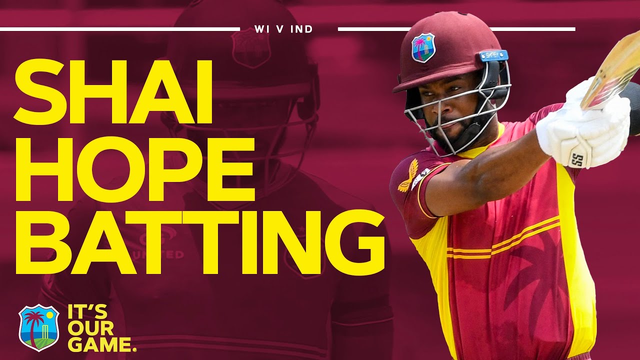 Shai Hope Batting Timing! | 43 off 46 In Barbados | West Indies v India | 1st ODI