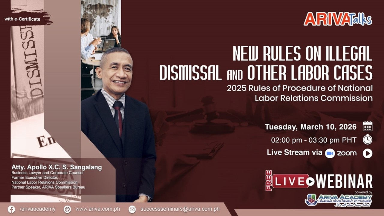 New Rules on Illegal Dismissal and Other Labor Cases