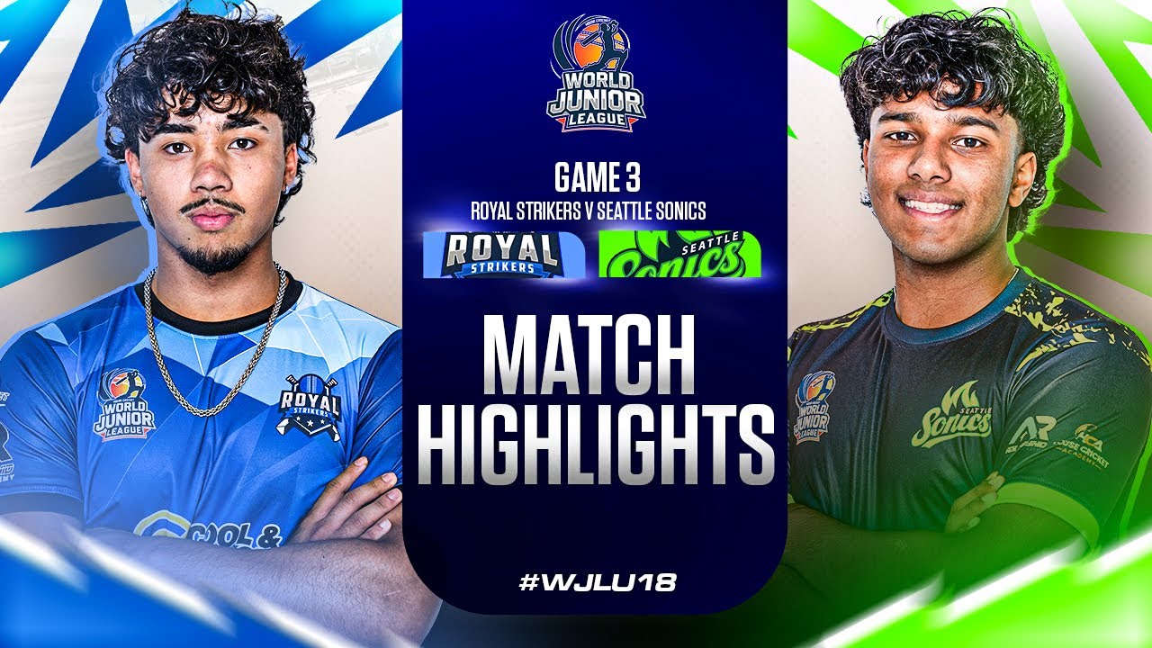 WJL U18 | Match 3 | Royal Strikers vs Seattle Sonics | Highlights | Sharjah Cricket Stadium