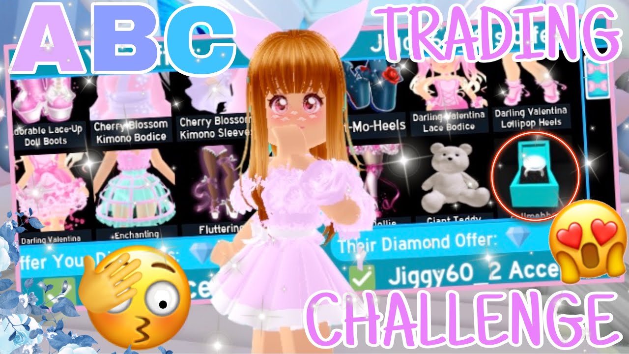 ABC TRADING CHALLENGE with my FRIENDS and THIS HAPPENED... //Roblox Royale High TRADING