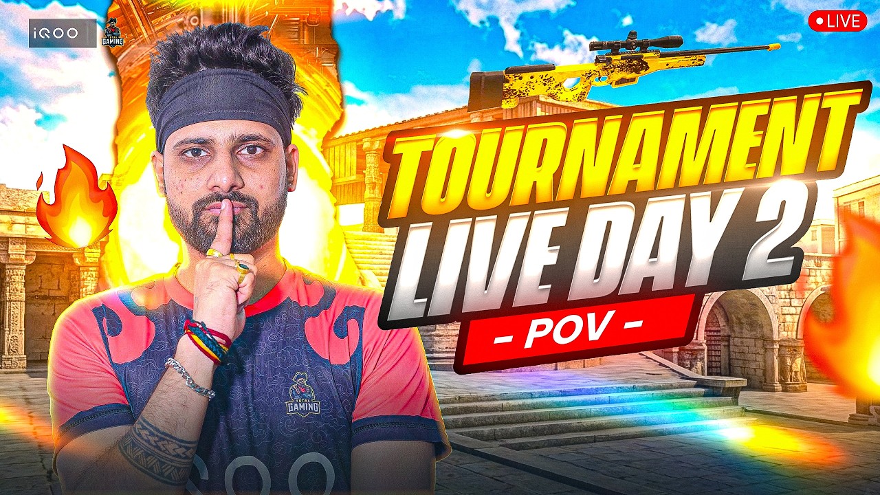 DAT 2 I  TOURNAMENT LIVE WITH TG FOZYAJAY I TOTAL GAMING ESPORTS I #iQOO #iQOO15R