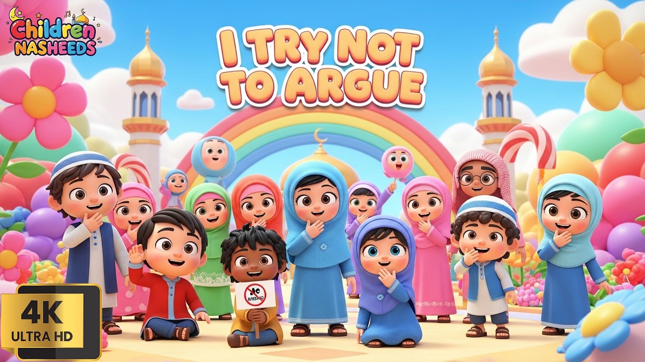 I Try Not To Argue | Ramadan Islamic Kids Rhyme | 3D Islamic Cartoon Nasheed