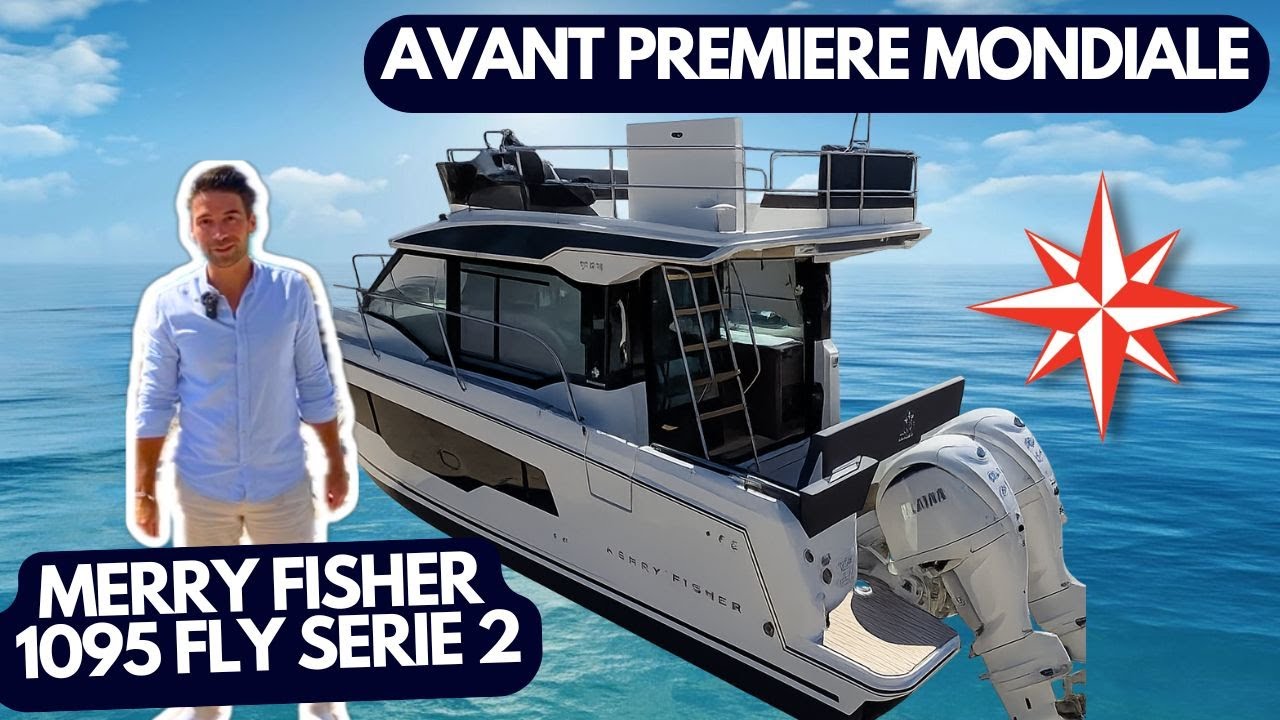 NEW Merry Fisher 1095 FLY S2 - Avant première mondiale - Jeanneau bateau moteur - Visite à bord