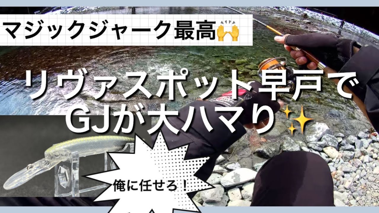 マジックジャーク最高🙌リヴァスポット早戸でGJが大ハマり✨【エリアトラウト】
