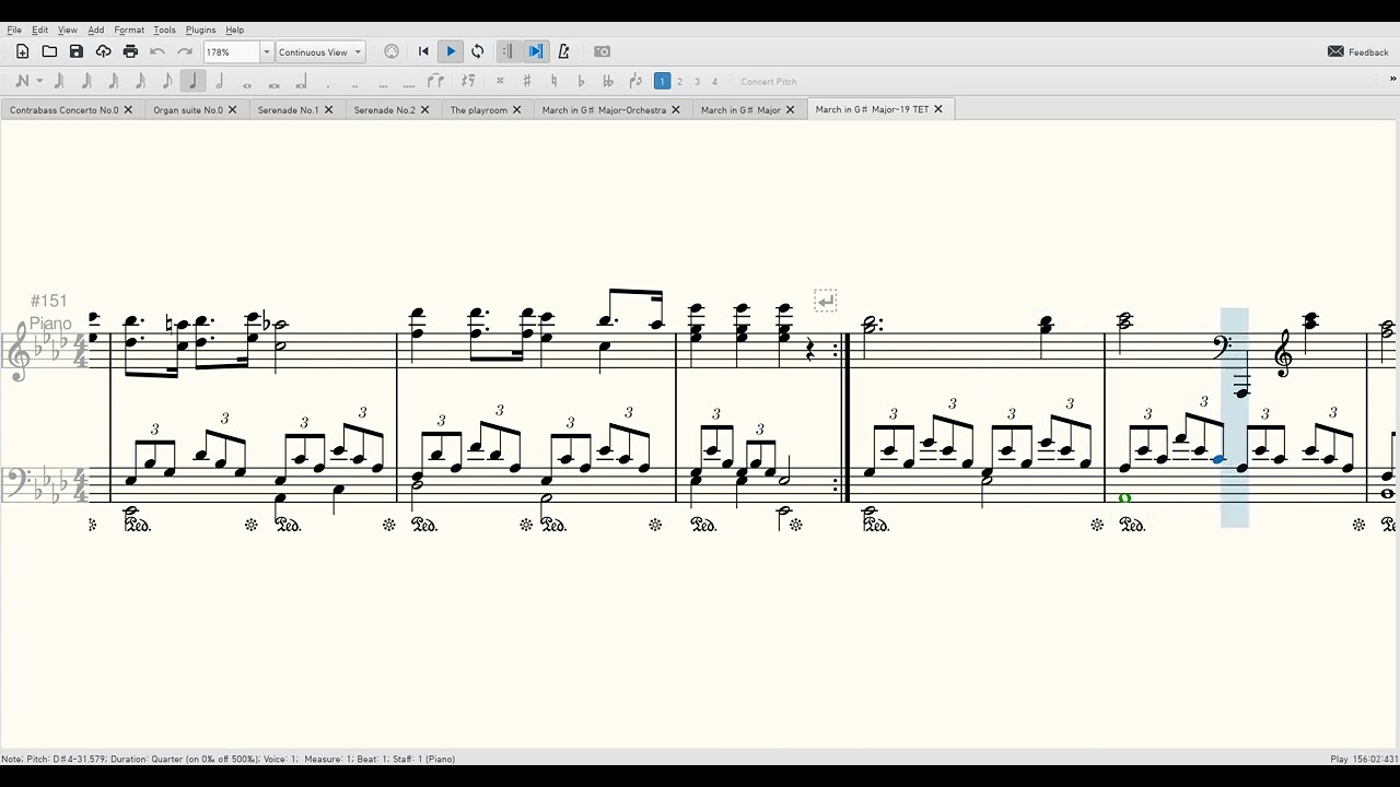 [자작곡] 올림사장조 행진곡 (March in G♯ Major) 19-TET 버전