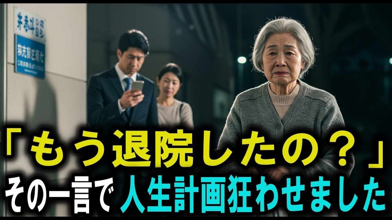 「もう退院したの？」退院を迷惑がられた母は、船で旅立ち、息子たちの人生計画を狂わせました
