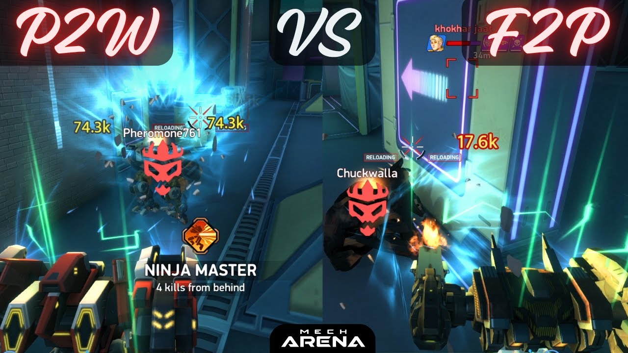 FFA Gameplay Experience P2W vs F2P 🔥 | Mech Arena | F2P Series #15