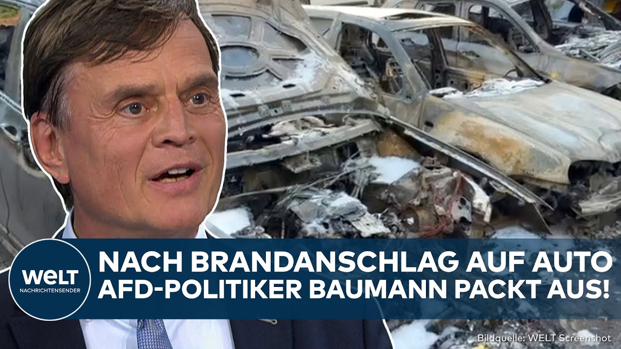 AFD: Brandanschlag auf Auto von Bernd Baumann! Bekennerschreiben! Politiker &auml;u&szlig;ert sich zur Lage
