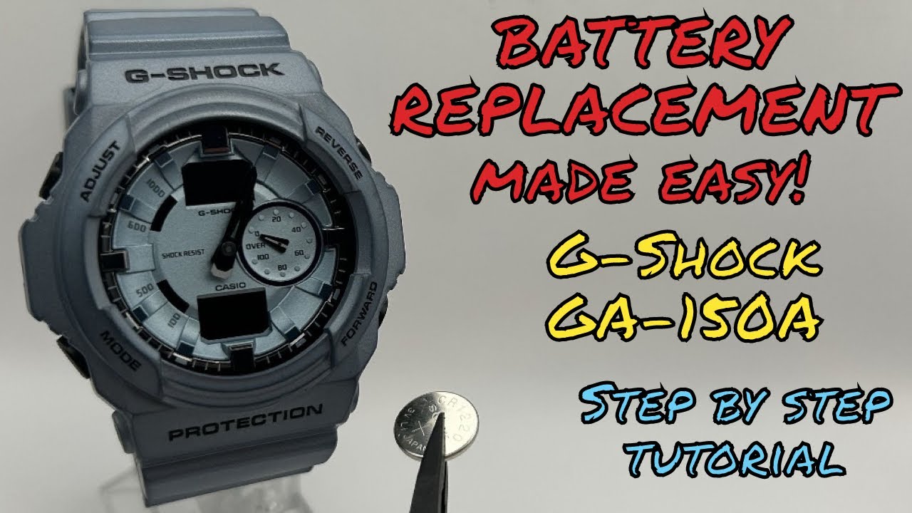 Замена аккумулятора G Shock GA-150A — это просто! Пошаговое руководство (модуль 5255)