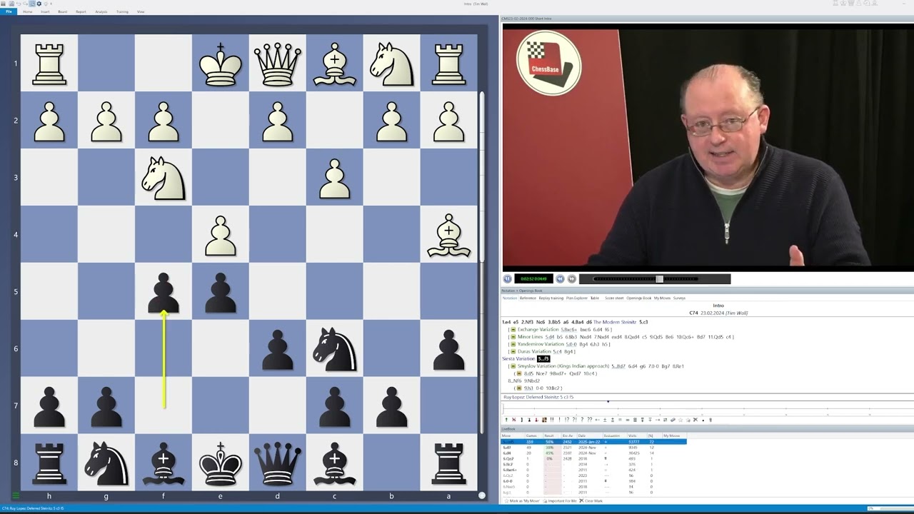 Tim Wall - Countering the Ruy Lopez with the fighting Modern Steinitz