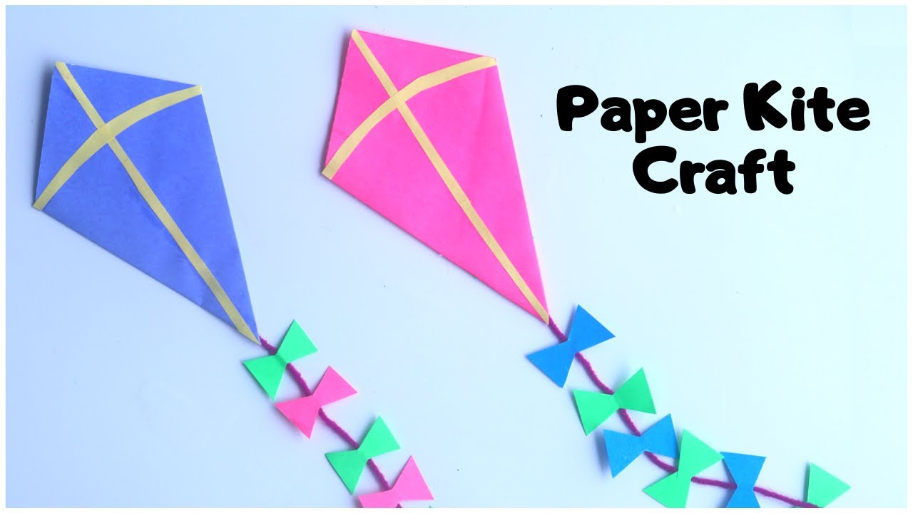 How To Make Paper Kite | Easy Paper Kite Craft
