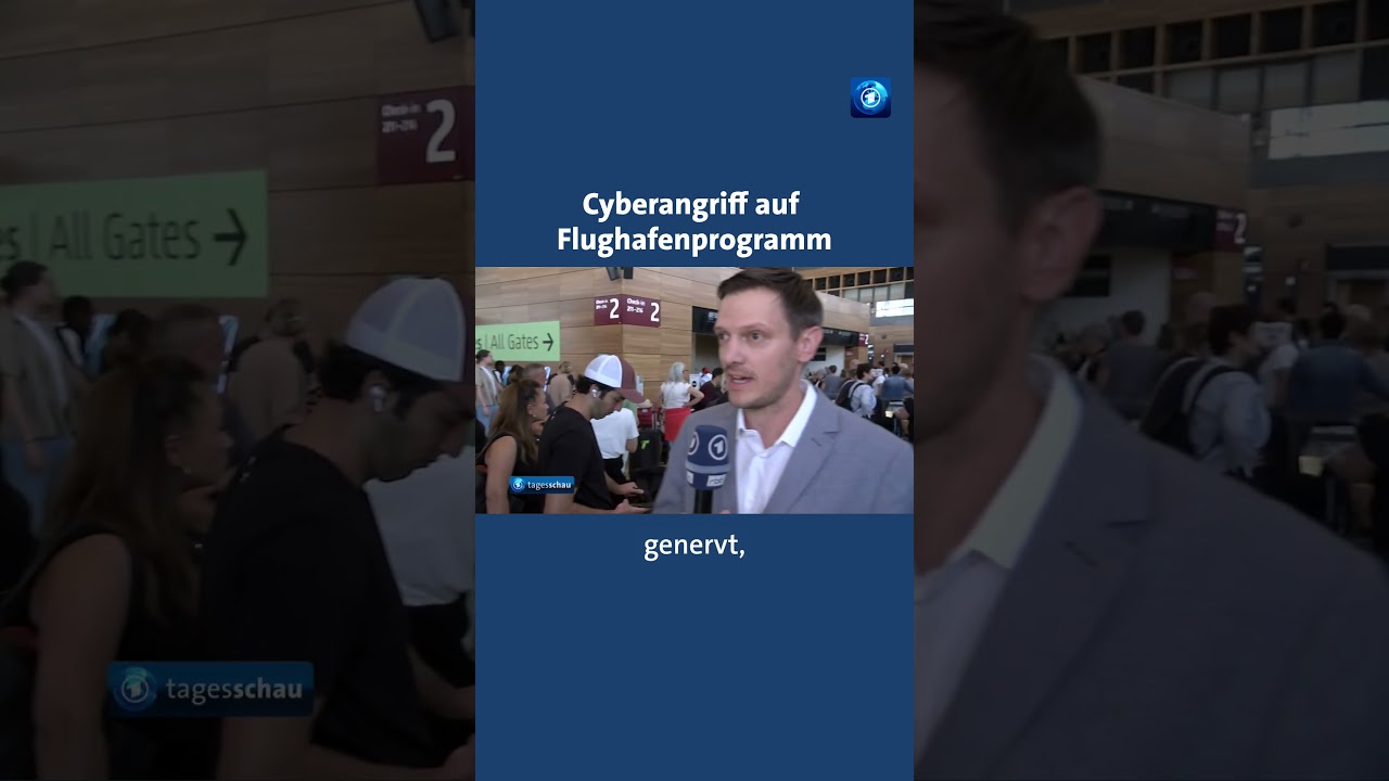 Cyberangriff auf Flughafenprogramm #cyberangriff #ber #flughafen #tagesschau