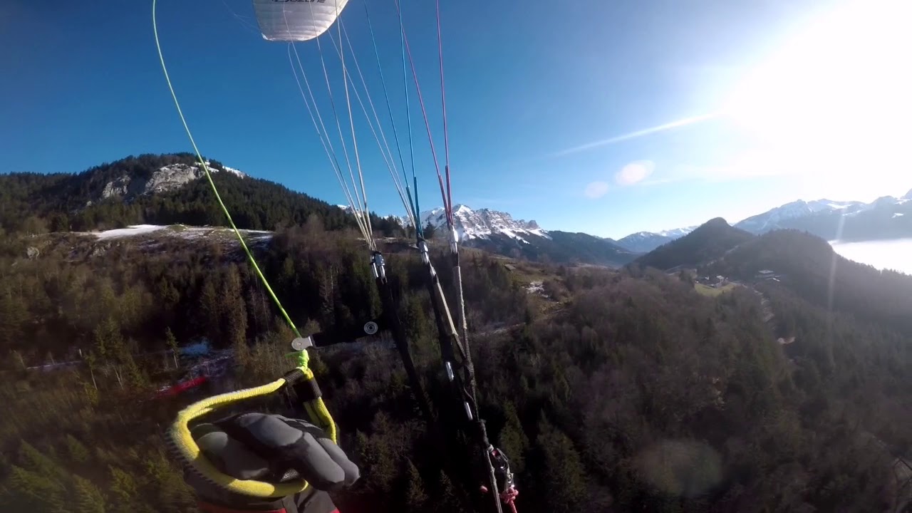 UK Paragliding -Above the clouds