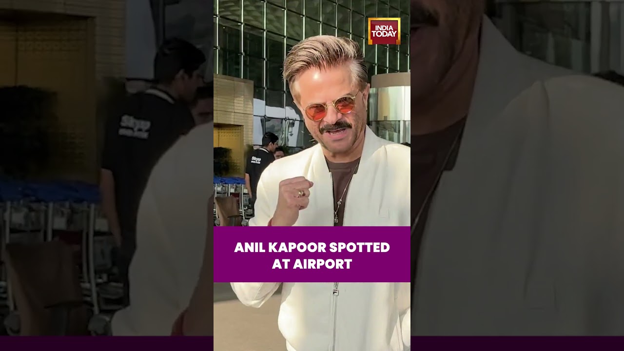 Anil Kapoor Spotted at Mumbai Airport in His Dapper, All-White Look | #anilkapoor