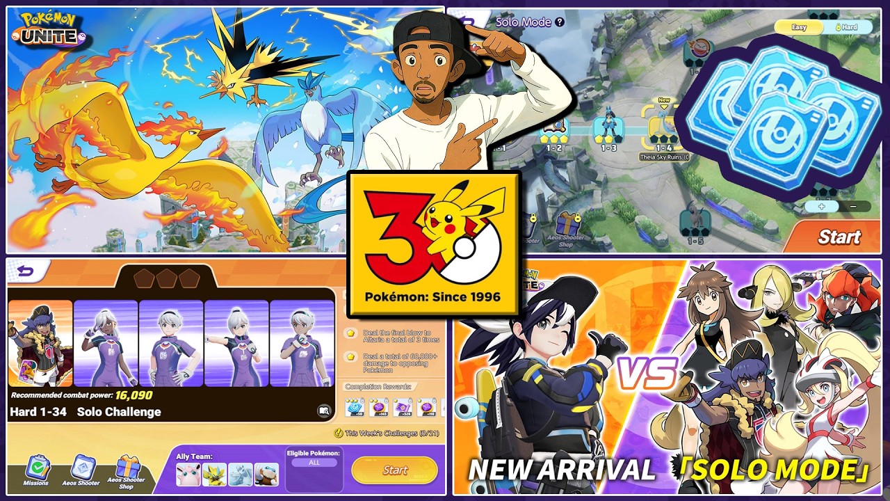 Free License Points🎁POKEMON 30th ANNIVERSARY | Articuno, Zapdos & Moltres Joining | NEW SOLO MODE🥳