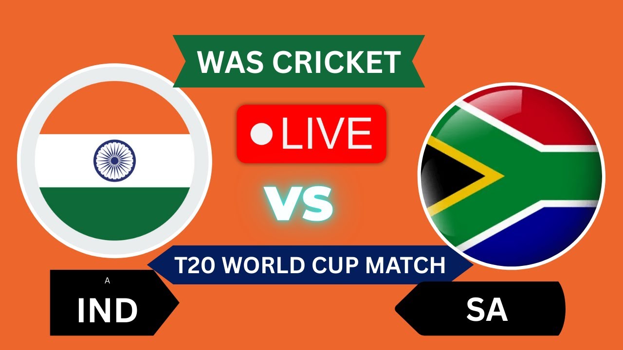 IND VS SA T20 WORLD CUP MATCH |LIVE COMMENTARY WAS CRICKET