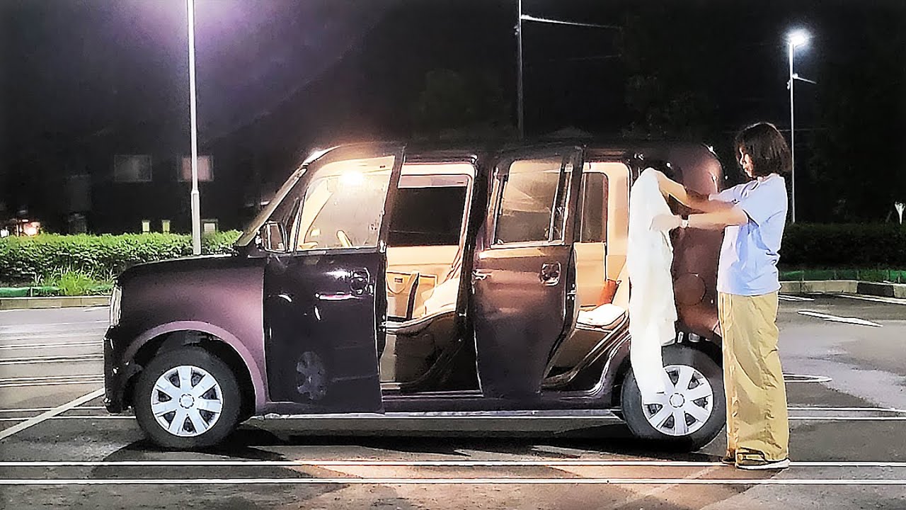 普通の軽自動車で車中泊！最低限の荷物で楽しむ一人の夜