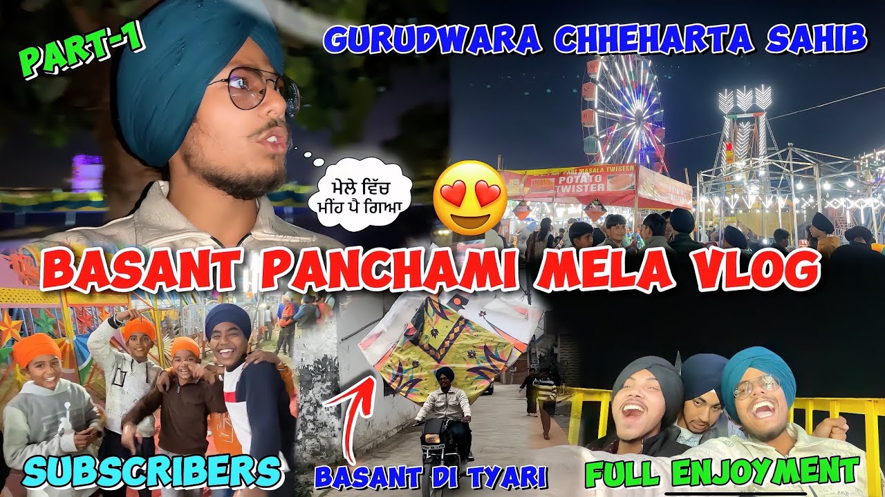 Basant Mela At Gurudwara Chheharta Sahib Amritsar 😍 #basantpanchami #kitevlogs #lakhananbarsariya 