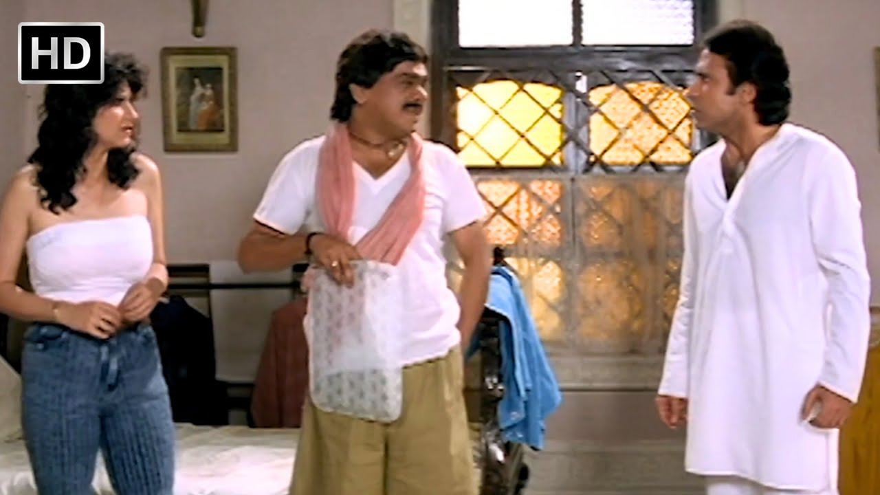खुद लात मारते हो और मुझे गधा कहते हो 😄 | Anil Kapoor, Madhuri Dixit, Laxmikant Berde | Comedy Scene